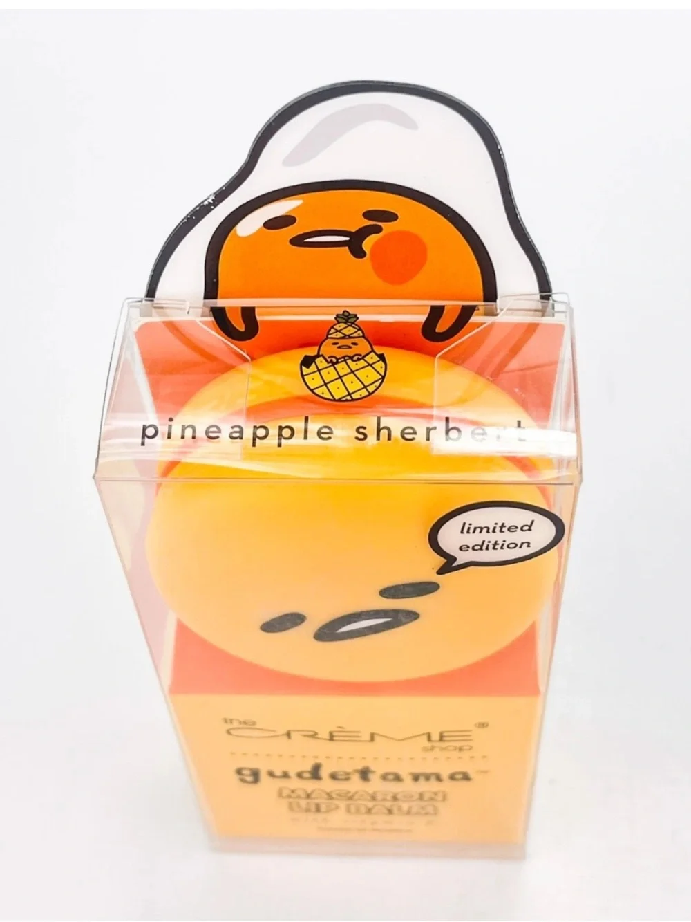NWT The Crème Shop Limited Edition Gudetama Macaron Lip Balm